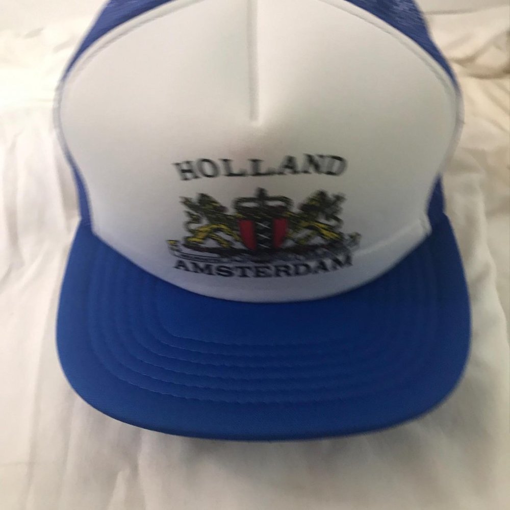 Vintage Holland Amsterdam Snapback Cap Hat Trucker Gem